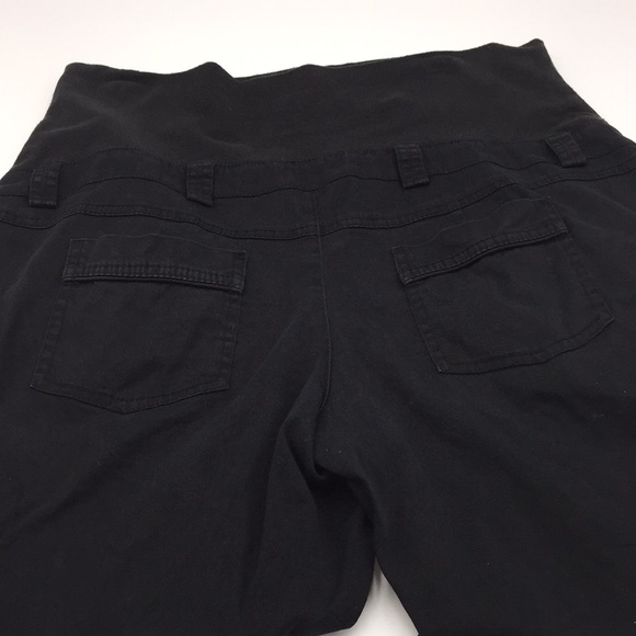 Thyme Maternity Capris Black Size Medium - Picture 11 of 12